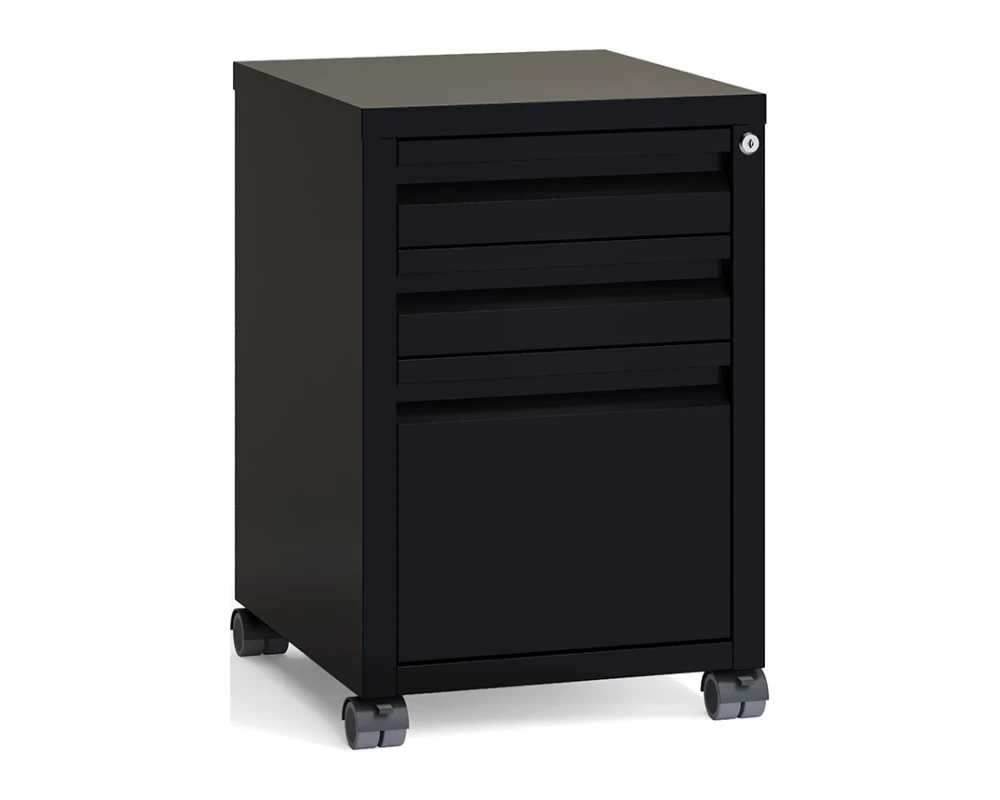 Тумба мобильная металлическая (центральный замок) Riva Metal