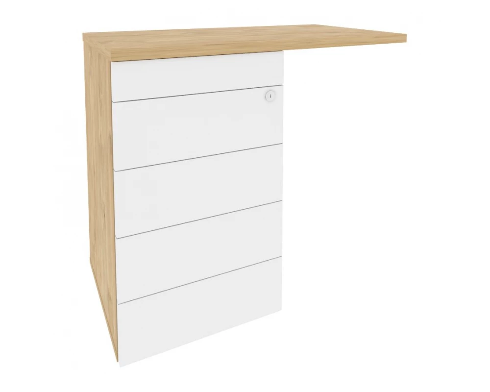 Тумба приставная (TIP-ON) (универсальная л/пр) 842x460x750 Onix Direct