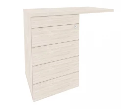 Тумба приставная (TIP-ON) (универсальная л/пр) 842x460x750 Onix Direct images