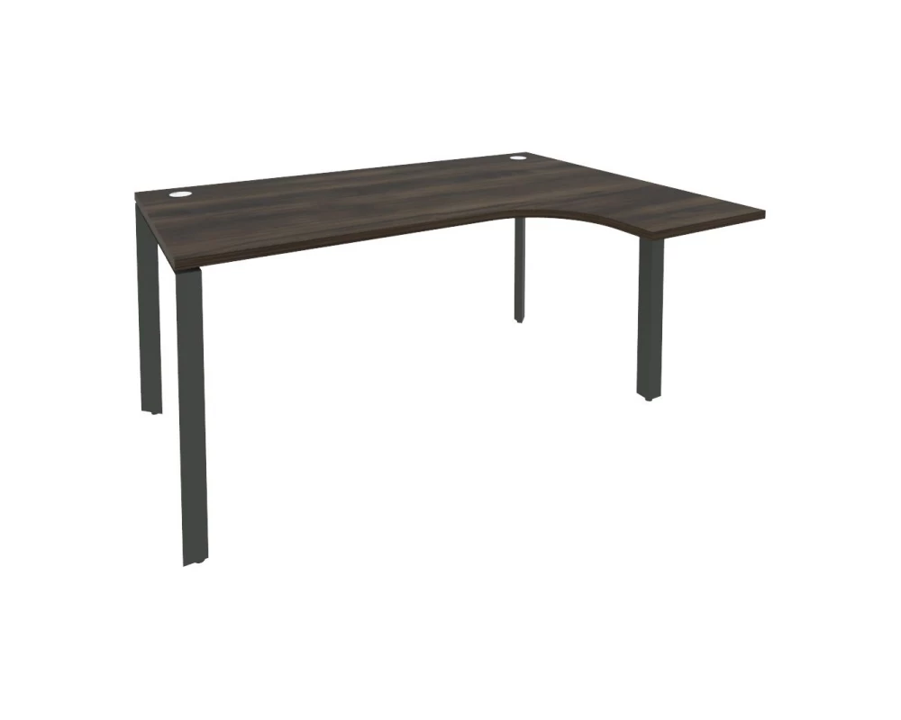 Стол эргономичный правый на П-образном м/к 1580x1180x750 (800/460) Onix