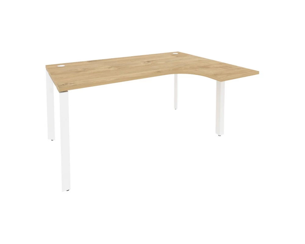 Стол эргономичный правый на П-образном м/к 1580x1180x750 (800/460) Onix