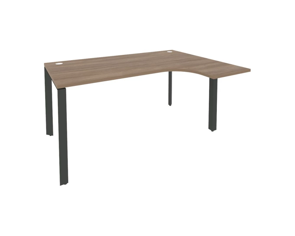 Стол эргономичный правый на П-образном м/к 1580x1180x750 (800/460) Onix