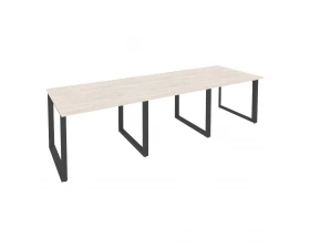 Стол переговорный (3 столешницы) на О-образном м/к 2940x980x750 Onix images