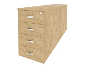 Тумба двойная приставная / опорная 432x1635x750 Onix images