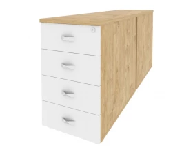 Тумба двойная приставная / опорная 432x1635x750 Onix images