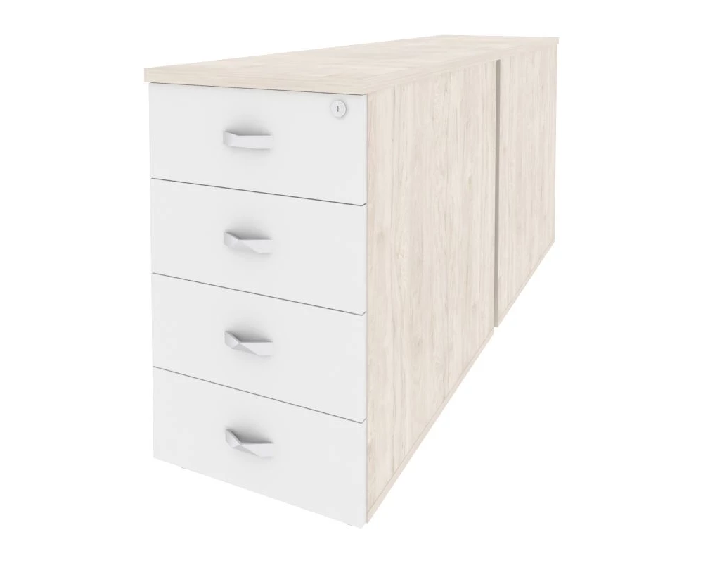 Тумба двойная приставная / опорная 432x1635x750 Onix