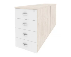 Тумба двойная приставная / опорная 432x1635x750 Onix images