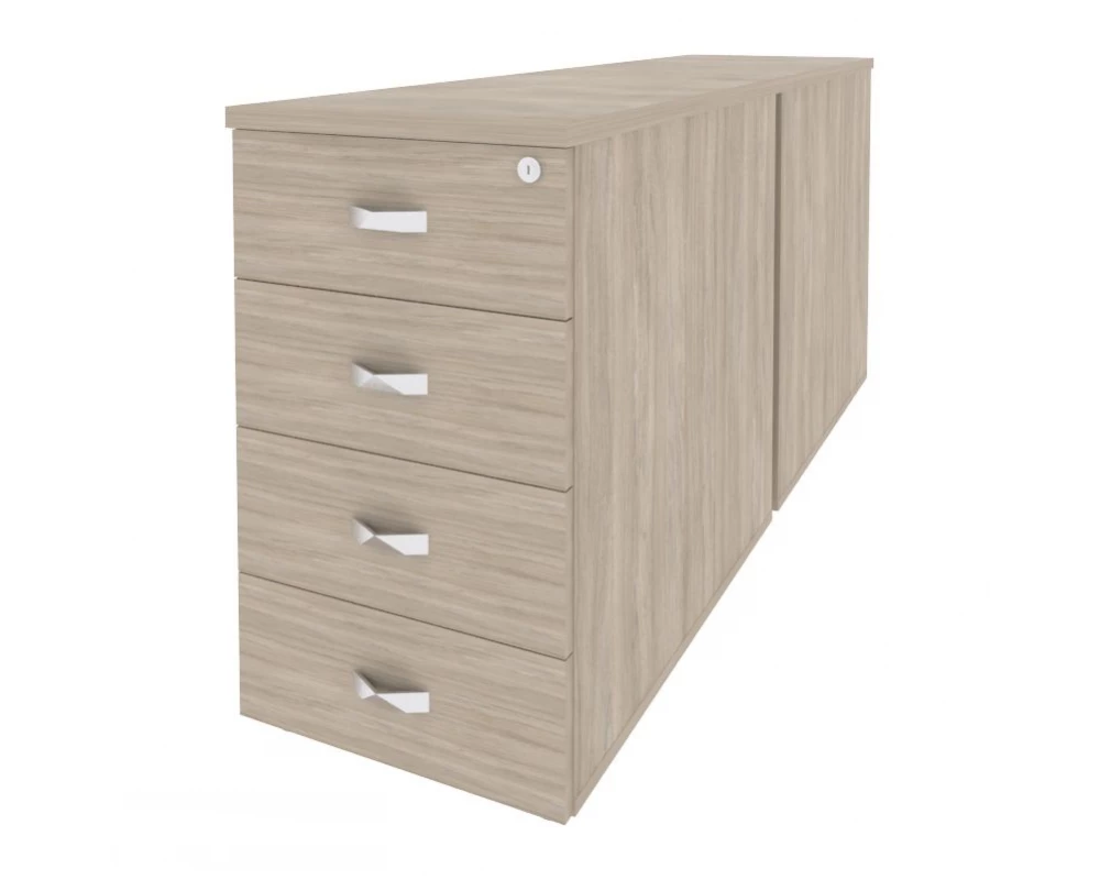 Тумба двойная приставная / опорная 432x1635x750 Onix