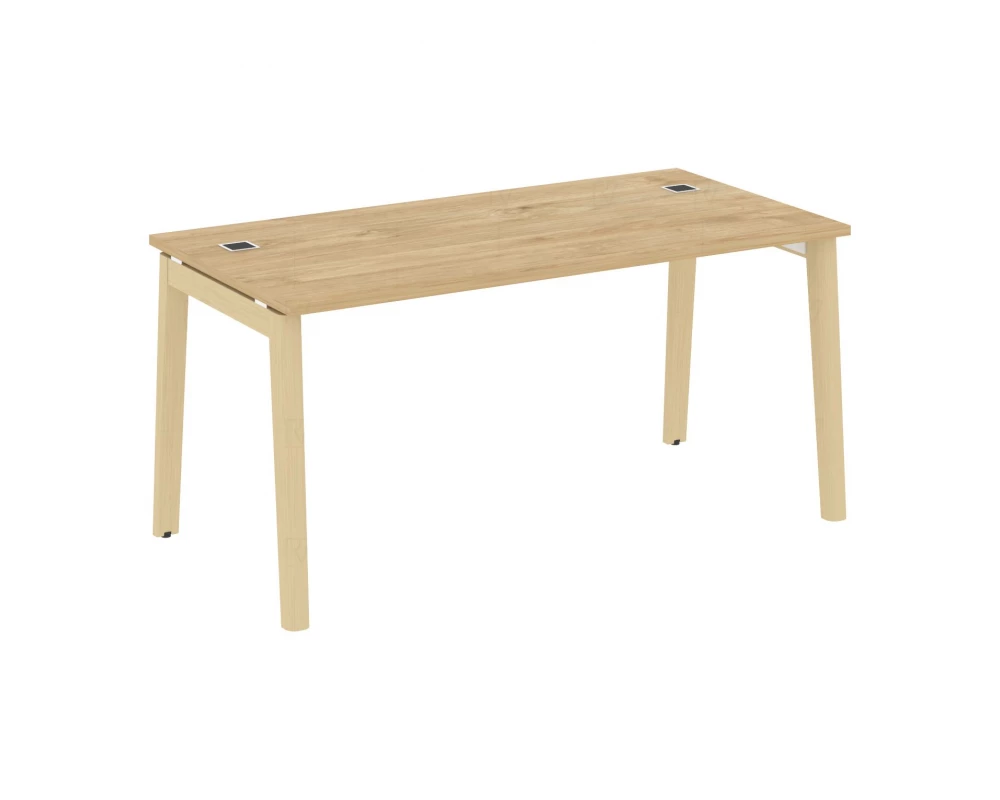 Стол рабочий руководителя, опоры - массив дерева 158x80x75 Onix Wood Direct