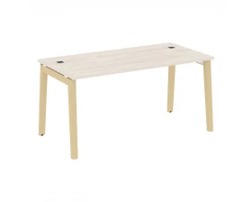 Стол рабочий руководителя, опоры - массив дерева 158x80x75 Onix Wood Direct images