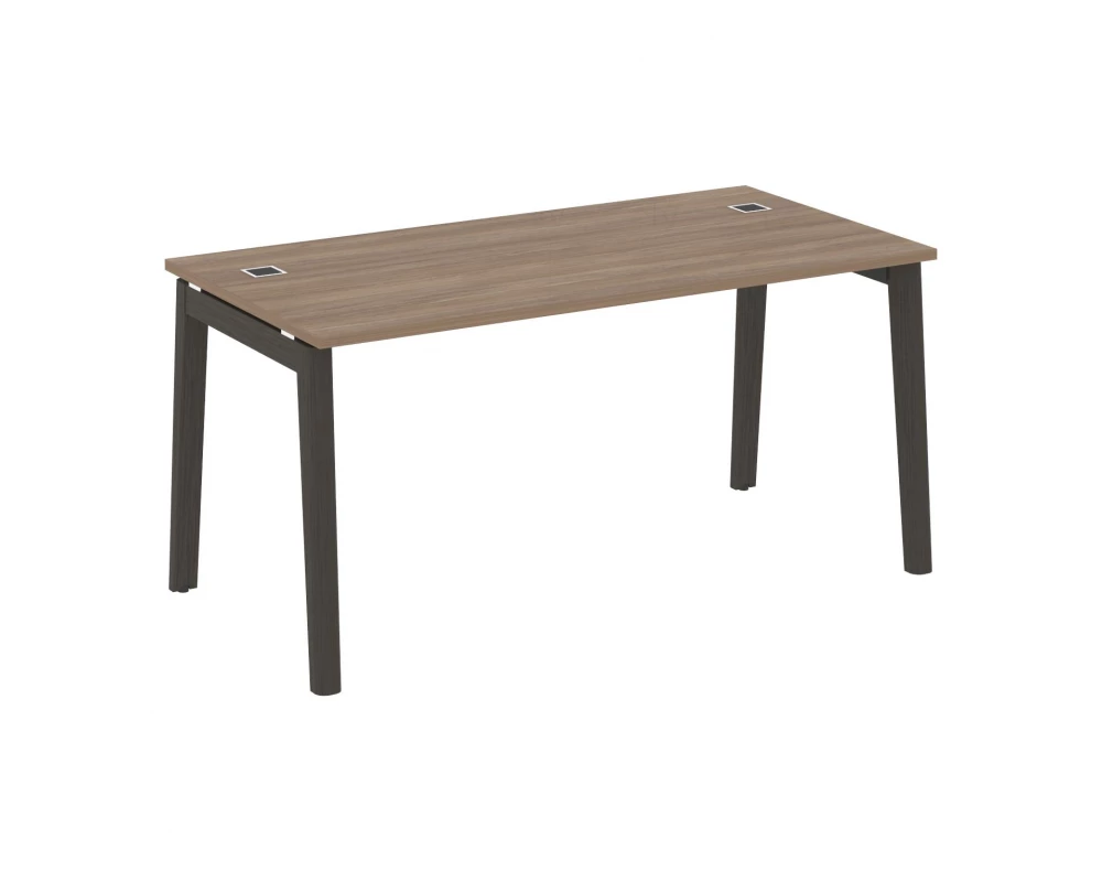 Стол рабочий руководителя, опоры - массив дерева 158x80x75 Onix Wood Direct