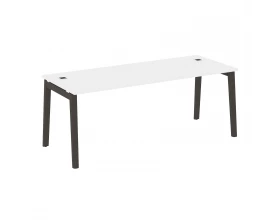 Стол рабочий руководителя, опоры - массив дерева 198x80x75 Onix Wood Direct images