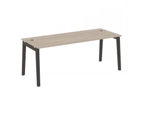 Стол рабочий руководителя, опоры - массив дерева 198x80x75 Onix Wood Direct images