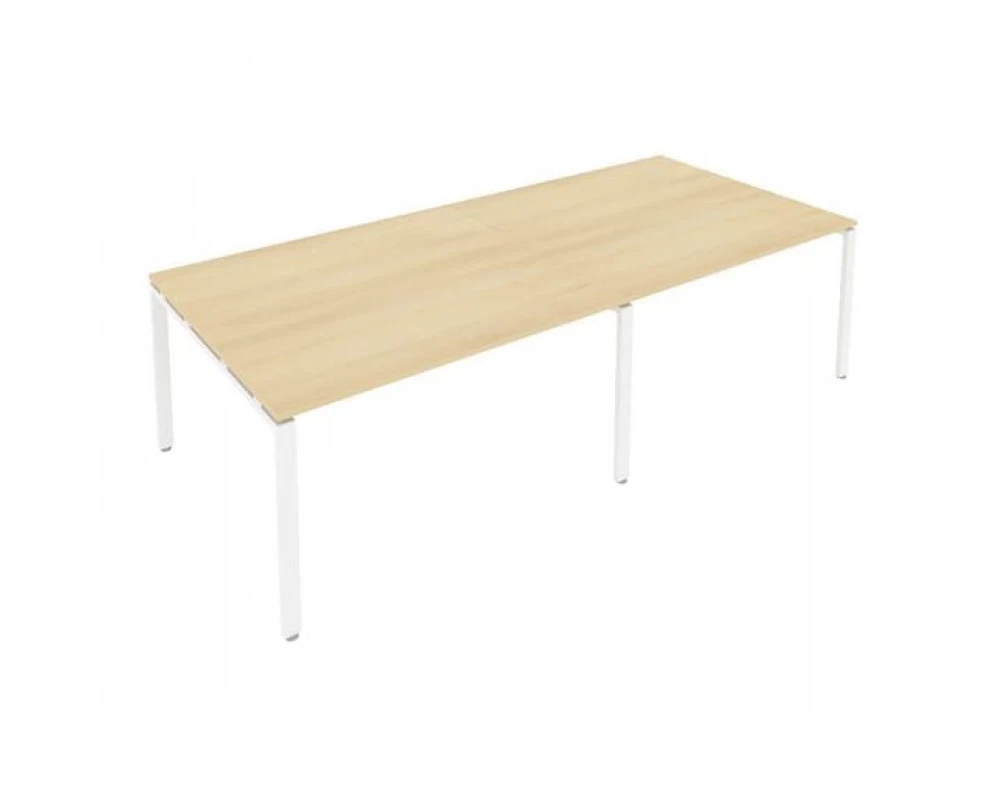 Переговорный стол (2 столешницы) на П-образном м/к 280x123,5x75 Metal System