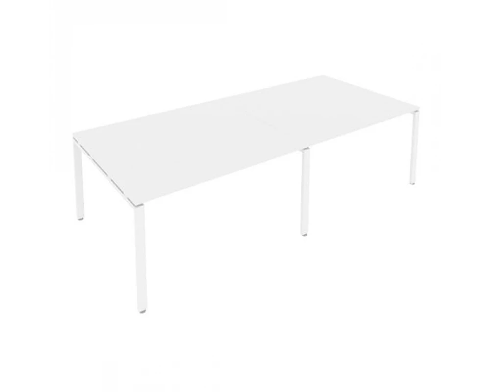 Переговорный стол (2 столешницы) на П-образном м/к 280x123,5x75 Metal System