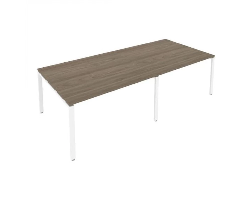 Переговорный стол (2 столешницы) на П-образном м/к 280x123,5x75 Metal System
