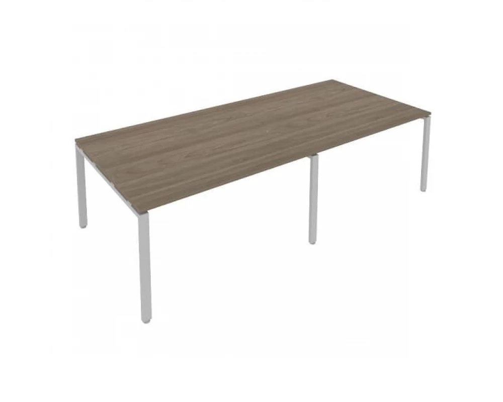 Переговорный стол (2 столешницы) на П-образном м/к 280x123,5x75 Metal System
