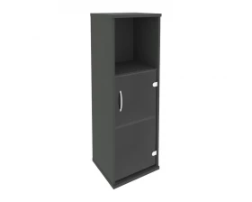 Шкаф средний узкий правый 1 низкая дверь стекло Riva images