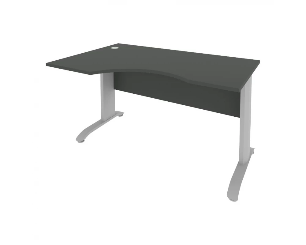 Стол криволинейный левый металлокаркас 1400x900x755 Riva