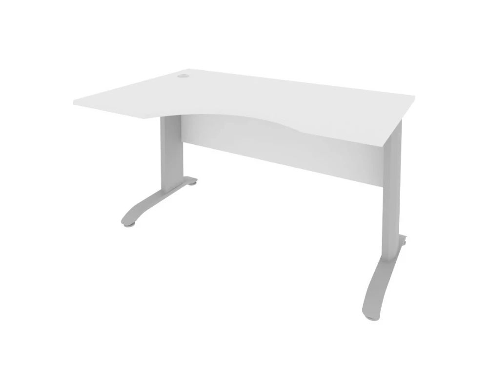 Стол криволинейный левый металлокаркас 1400x900x755 Riva