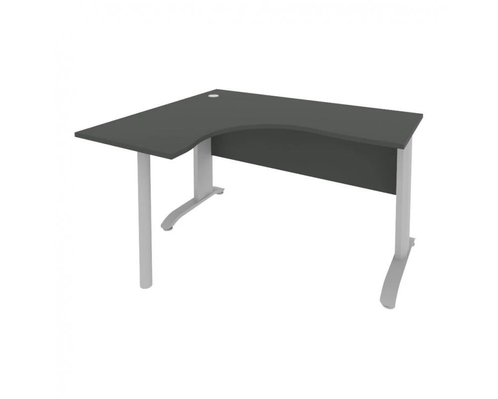 Стол офисный угловой левый металлокаркас 1400x1200x755 Riva