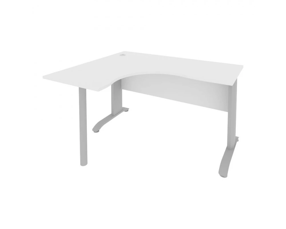 Стол офисный угловой левый металлокаркас 1400x1200x755 Riva