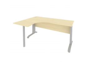 Стол офисный угловой левый металлокаркас 1600x1200x755 Riva images