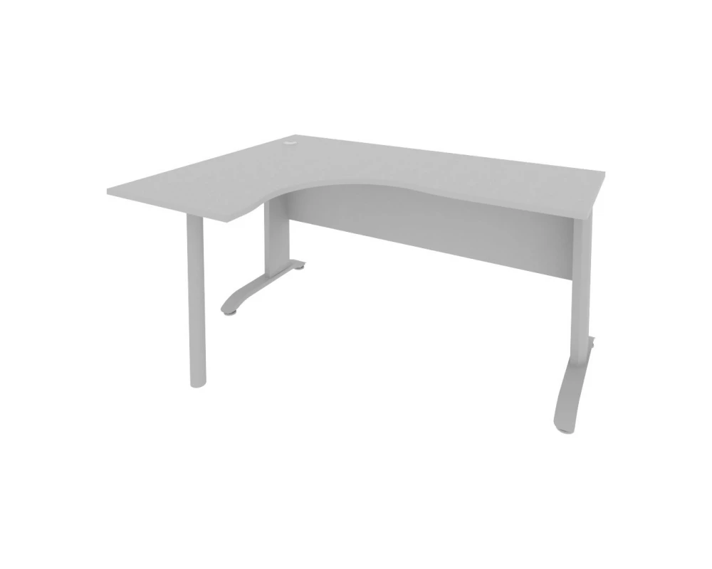 Стол офисный угловой левый металлокаркас 1600x1200x755 Riva