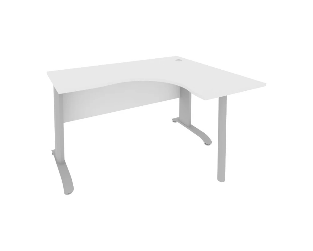 Стол офисный угловой правый металлокаркас 1400x1200x755 Riva