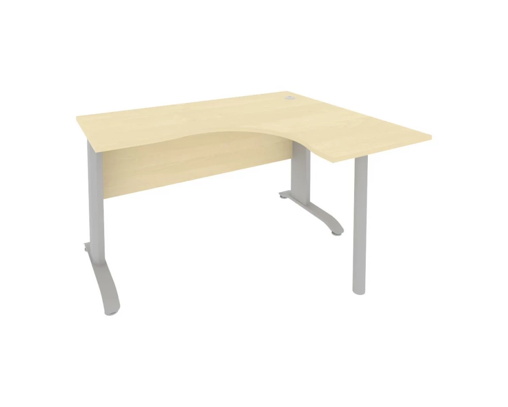 Стол офисный угловой правый металлокаркас 1400x1200x755 Riva