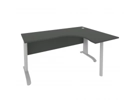 Стол офисный угловой правый металлокаркас 1600x1200x755 Riva images