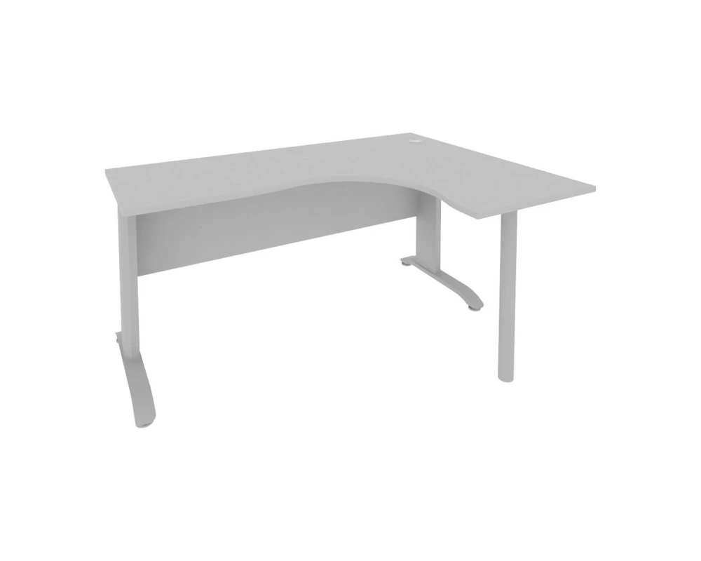 Стол офисный угловой правый металлокаркас 1600x1200x755 Riva