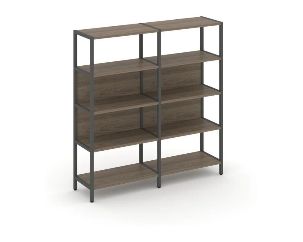 Двухсекционный стеллаж четырехярусный 1590х400х1613 Shelf System