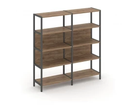 Двухсекционный стеллаж четырехярусный 1590х400х1613 Shelf System images