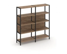 Двухсекционный стеллаж четырехярусный 1590х400х1613 Shelf System images