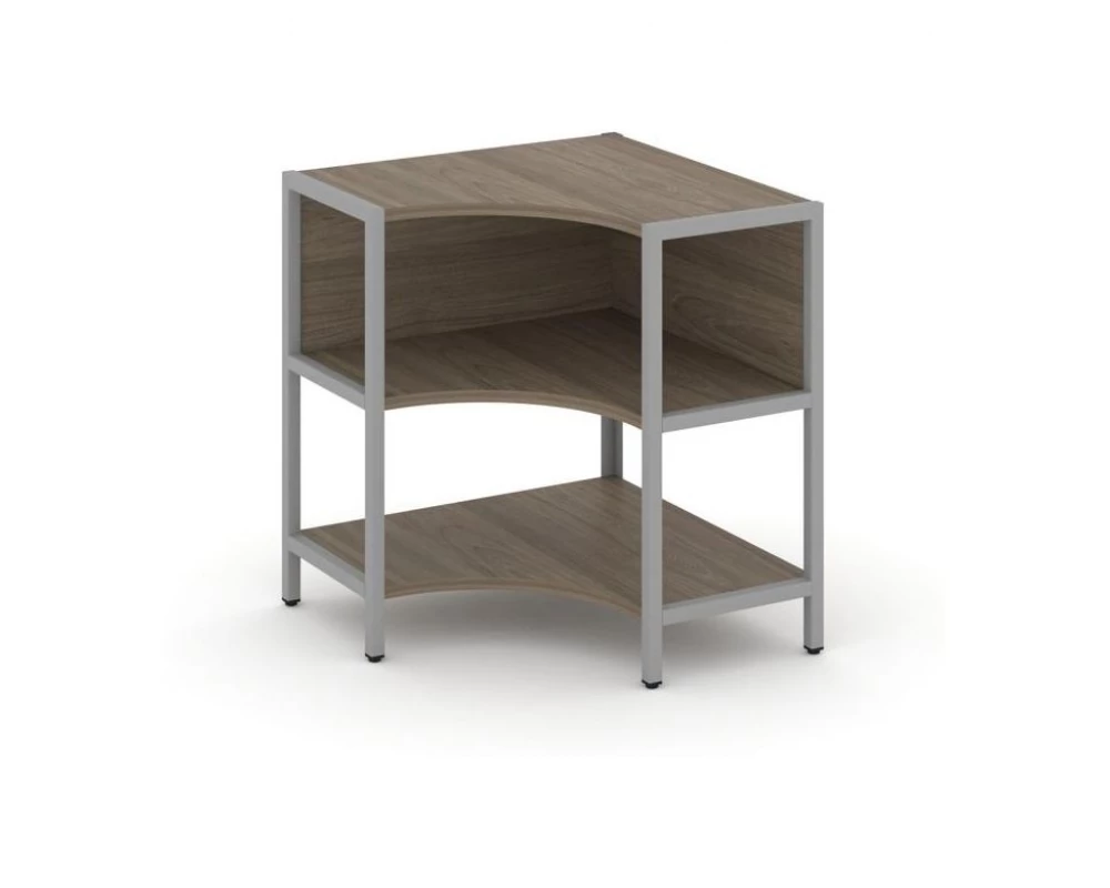 Односекционный угловой стеллаж двухярусный 810х810х879 Shelf System