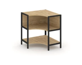 Односекционный угловой стеллаж двухярусный 810х810х879 Shelf System images