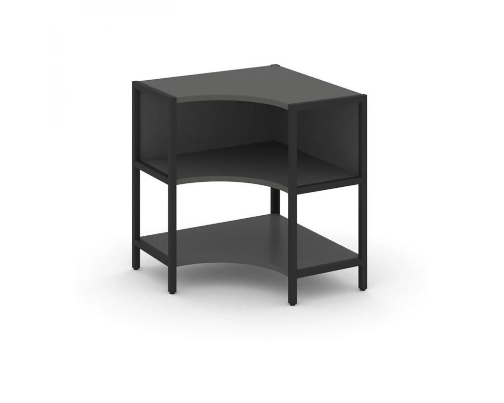 Односекционный угловой стеллаж двухярусный 810х810х879 Shelf System