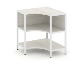 Односекционный угловой стеллаж двухярусный 810х810х879 Shelf System images