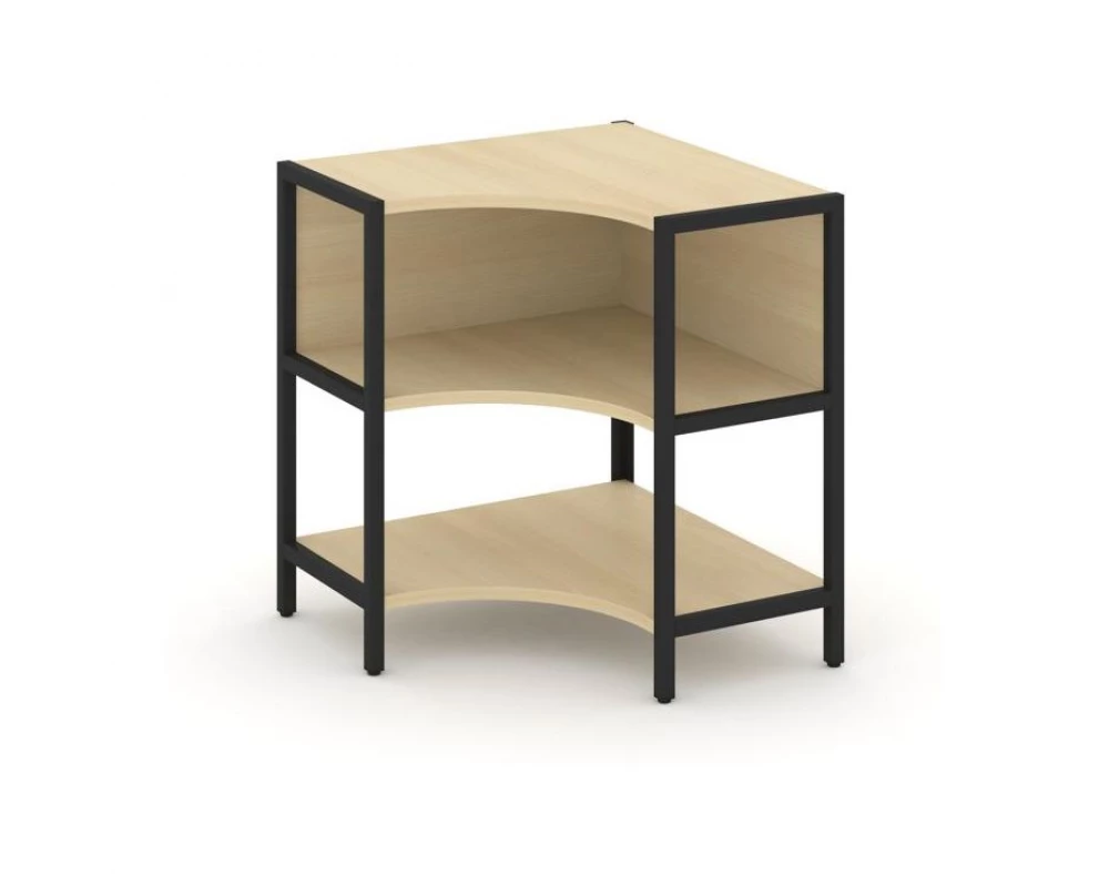 Односекционный угловой стеллаж двухярусный 810х810х879 Shelf System