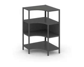 Односекционный угловой стеллаж трехярусный 810х810х1246 Shelf System images