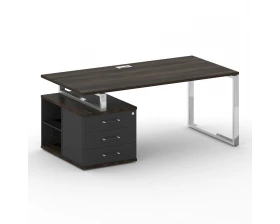 Стол для руководителя с опорной тумбой , левый 180 Shift images