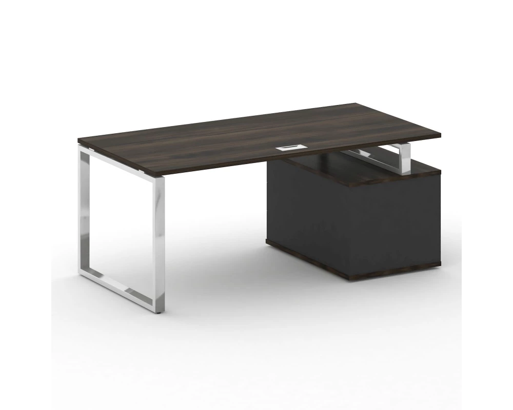 Стол для руководителя с опорной тумбой , левый 180 Shift