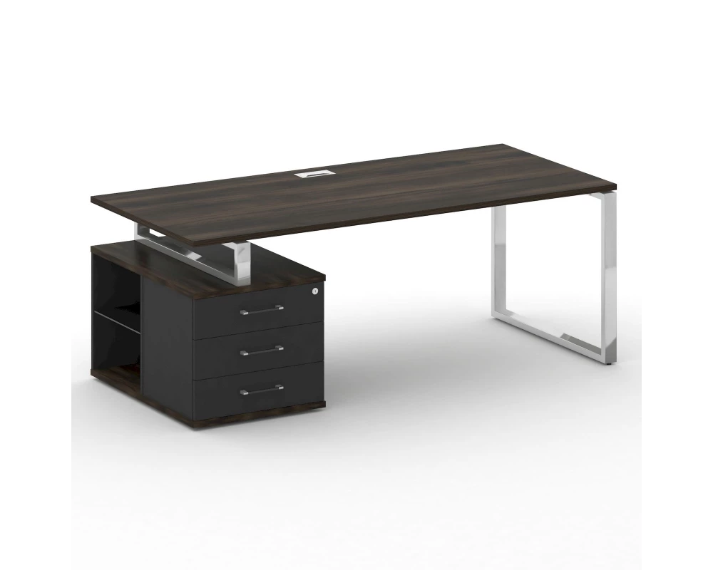 Стол для руководителя с опорной тумбой , левый 200 Shift