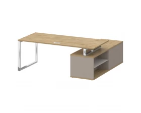 Стол для руководителя с опорной греденцией , левый 200 Shift images