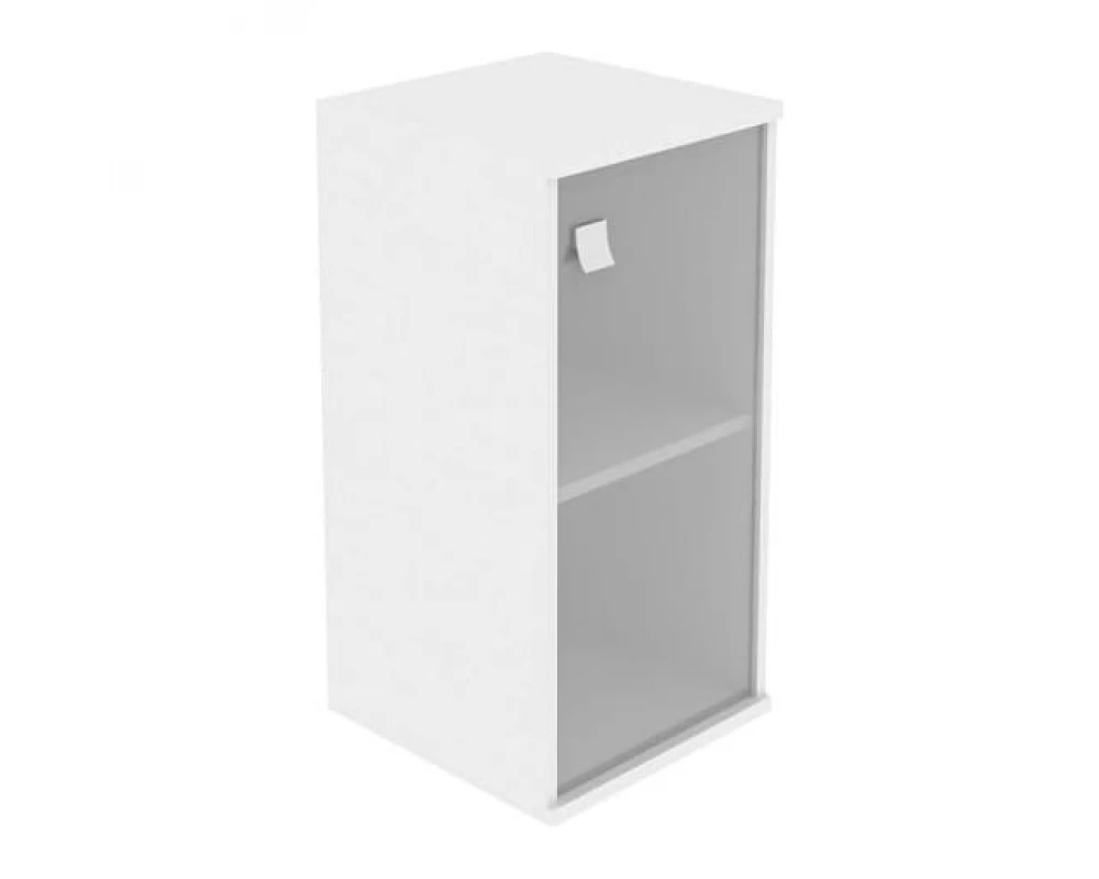 Шкаф низкий узкий 1 низкая дверь стекло Style System