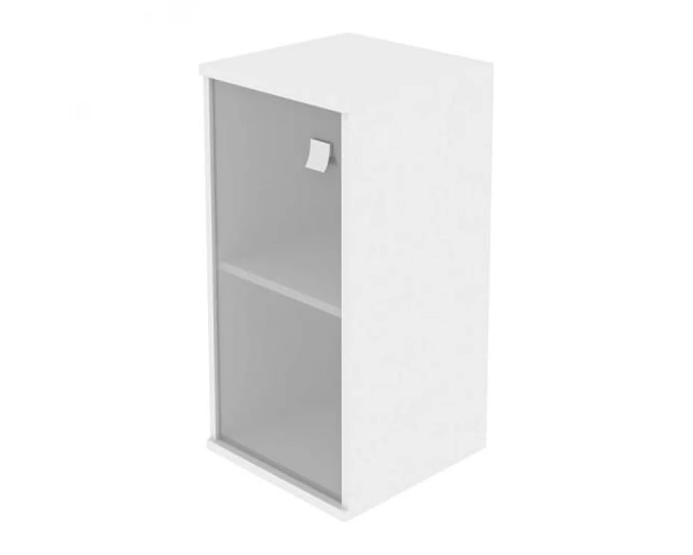 Шкаф низкий узкий 1 низкая дверь стекло Style System