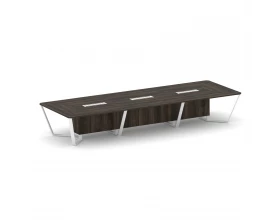 Стол переговорный прямоугольный ЛДСП/краш. металл 4800x1600x750 Steel Meet images