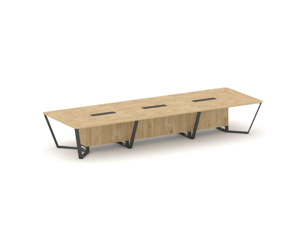 Стол переговорный прямоугольный ЛДСП/краш. металл 4800x1600x750 Steel Meet