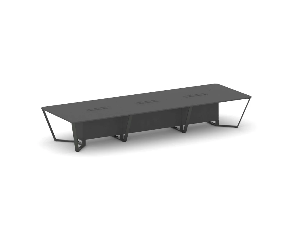 Стол переговорный прямоугольный ЛДСП/краш. металл 4800x1600x750 Steel Meet